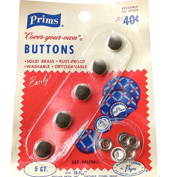 ๐ฏ 10 for $10 / Vintage Prims Cover your own Buttons - Picture 4 of 4